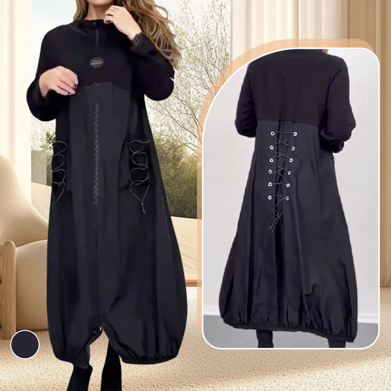 Unika | Oversized Black Dress