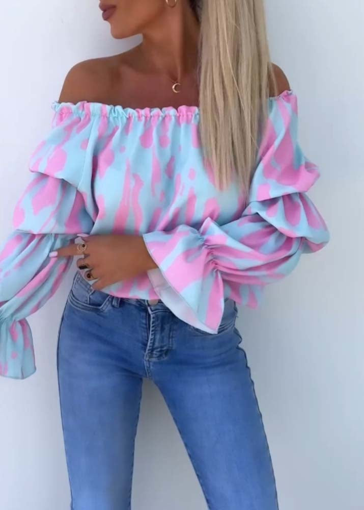 Fiona | Vibrant Off-Shoulder Blouse