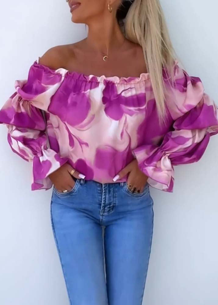 Fiona | Vibrant Off-Shoulder Blouse