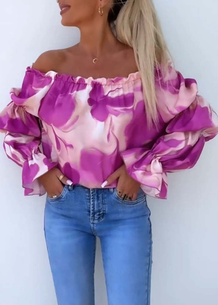 Fiona | Vibrant Off-Shoulder Blouse