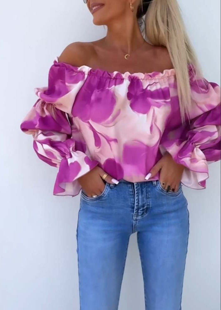 Fiona | Vibrant Off-Shoulder Blouse