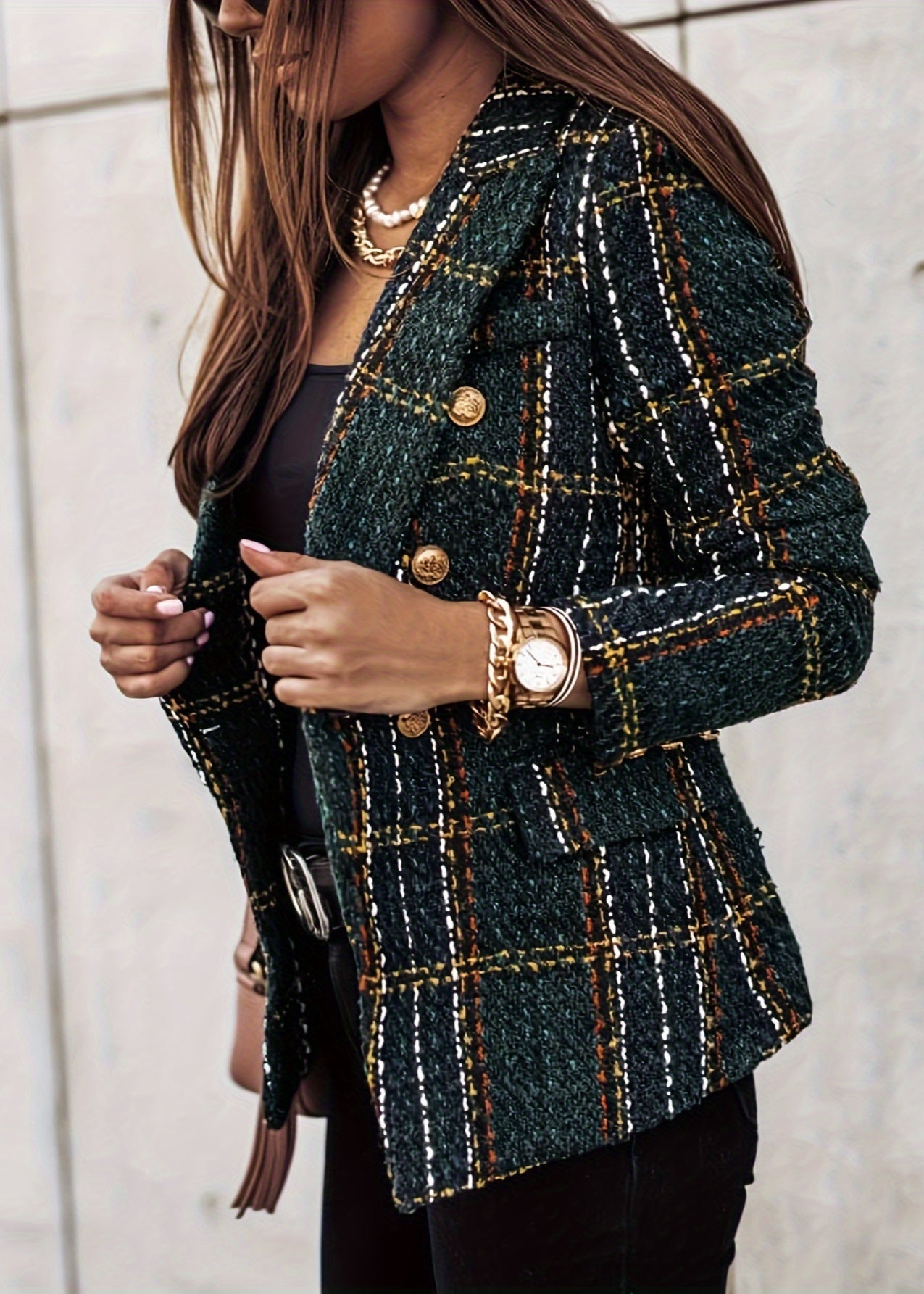 Britt | Elegant Tweed Blazer