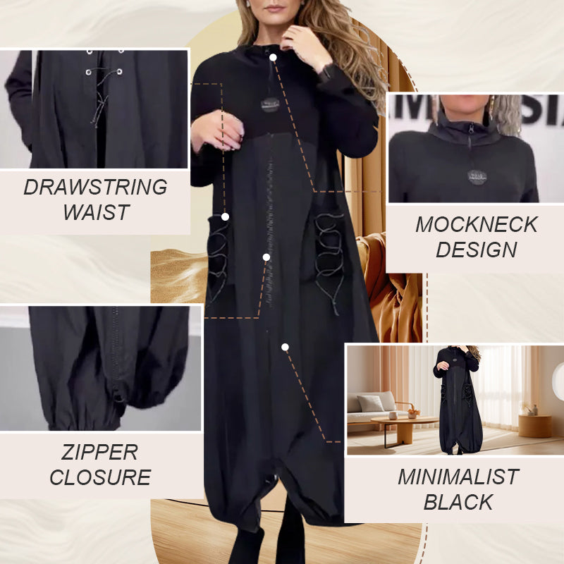 Unika | Oversized Black Dress