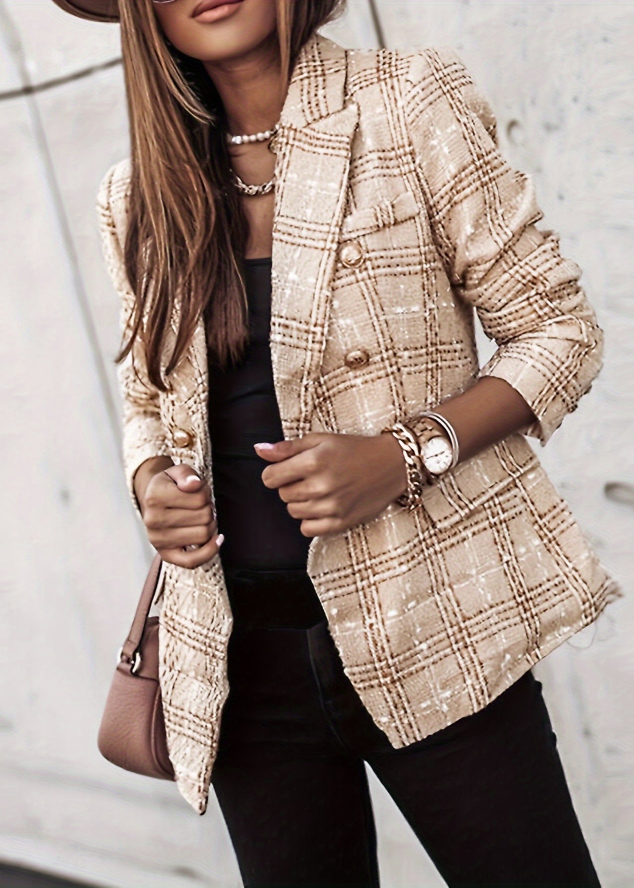 Britt | Elegant Tweed Blazer