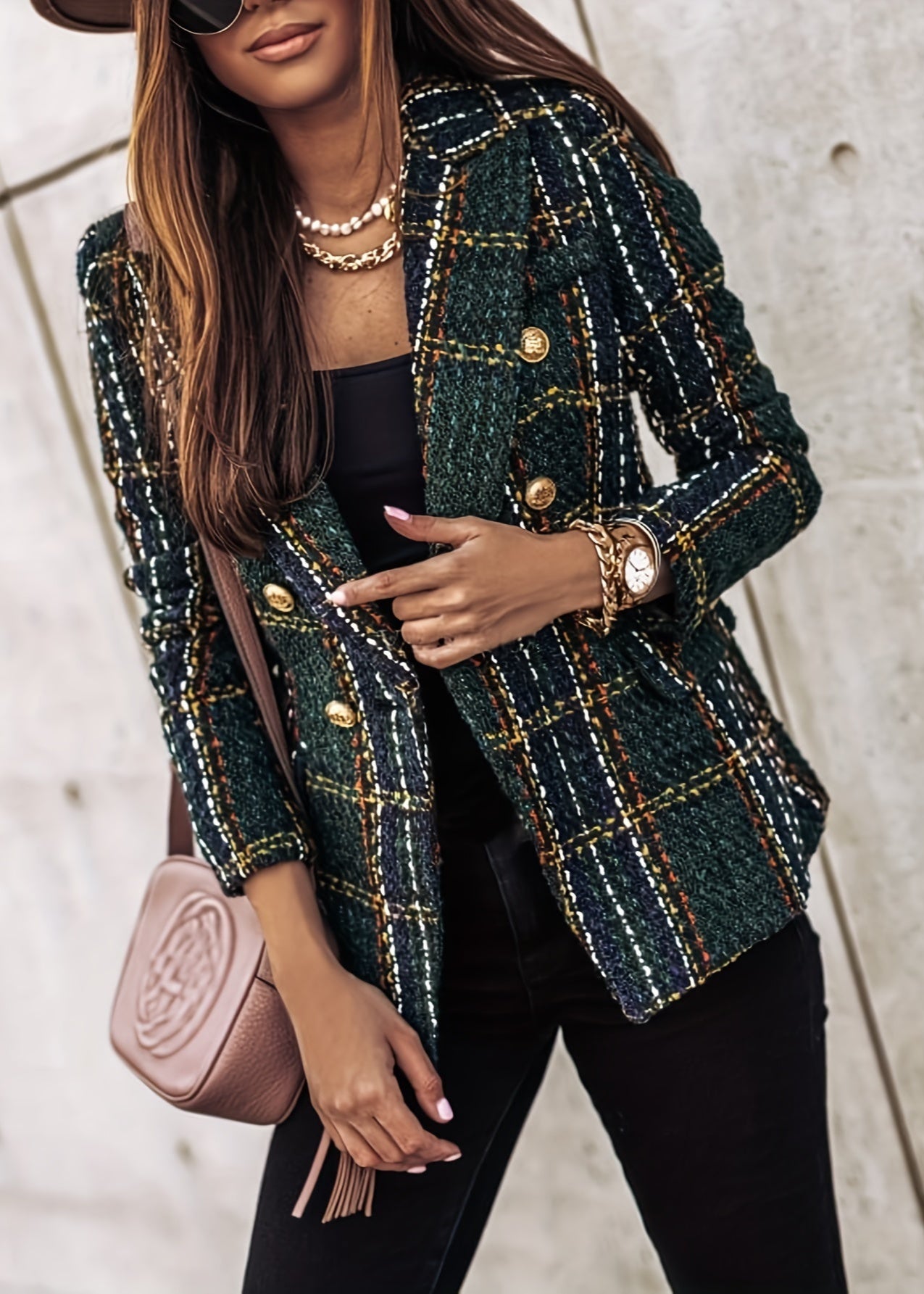 Britt | Elegant Tweed Blazer