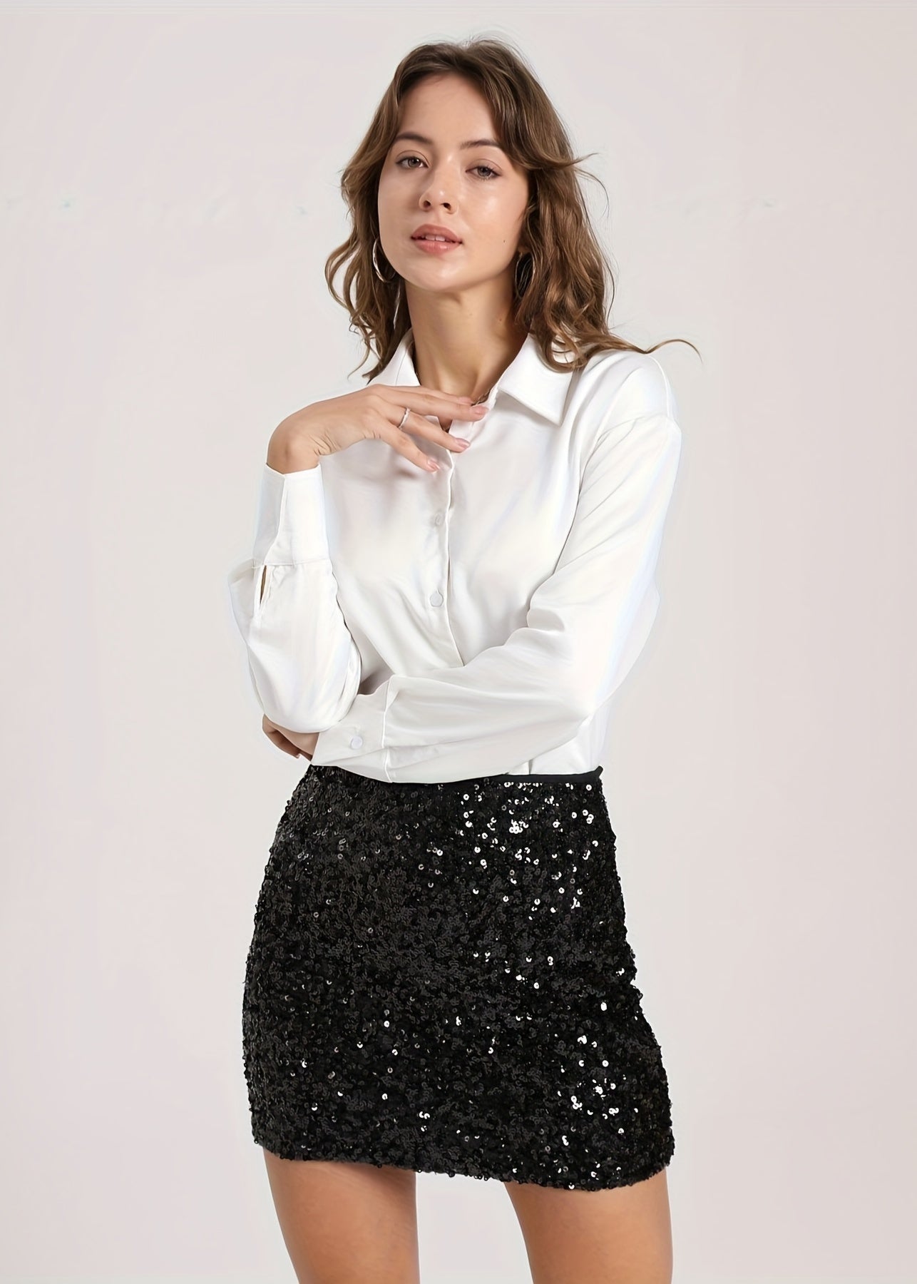 Ginny | the Ultimate Gold Sequin Mini Skirt