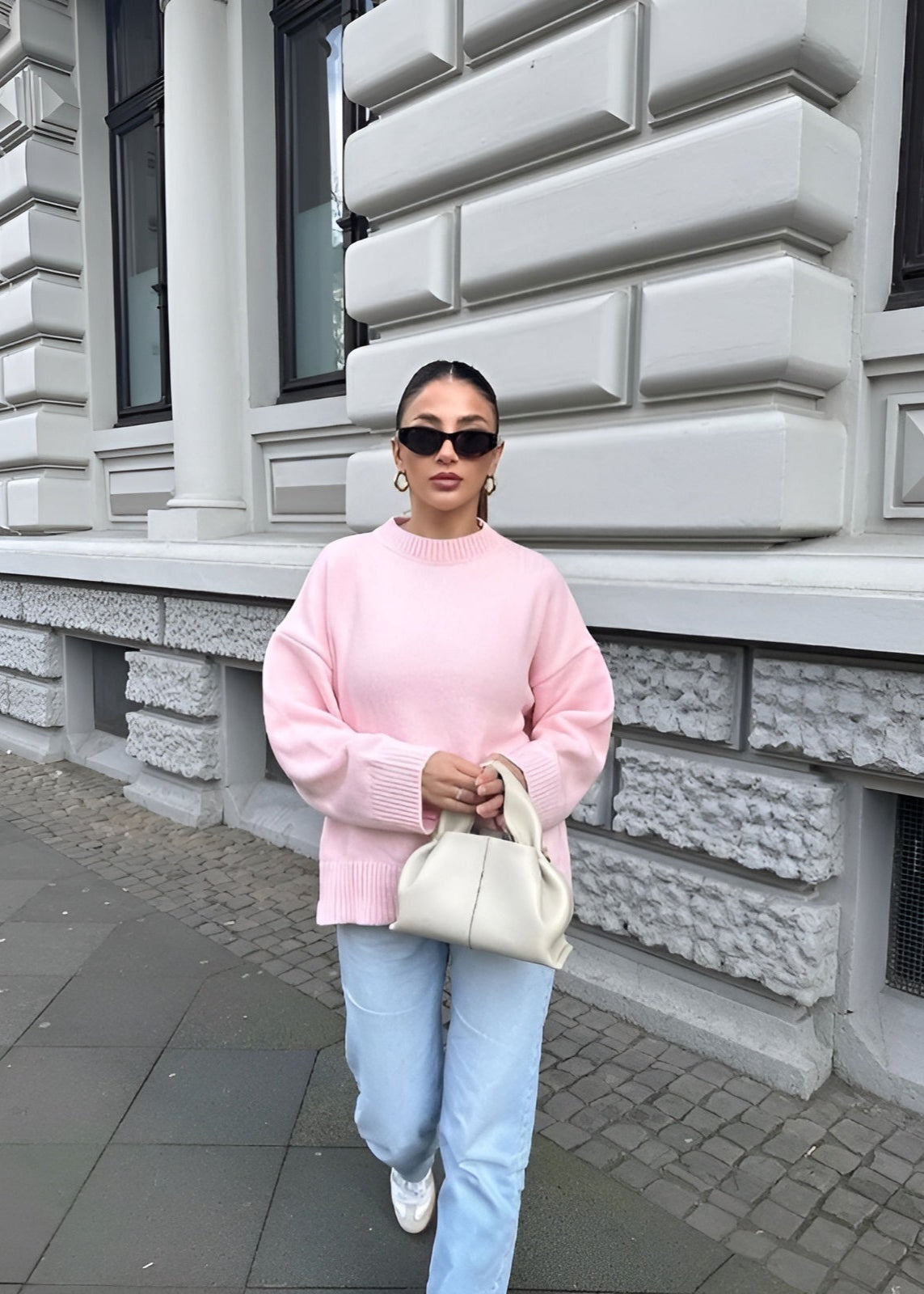 Mila | Pink Oversized Sweater