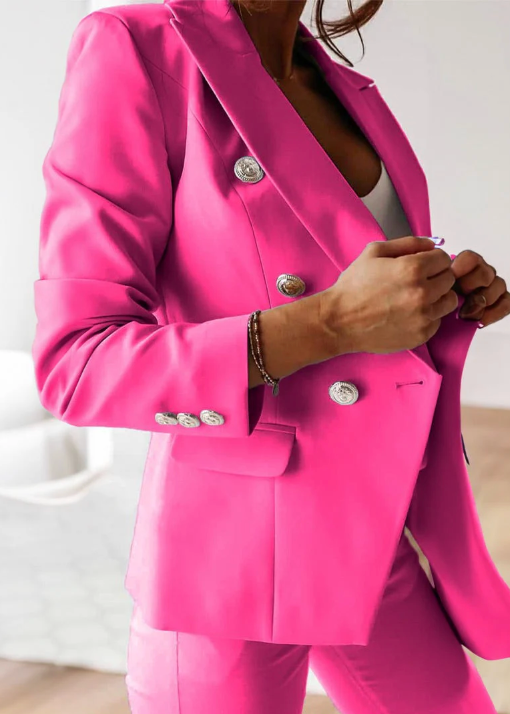 Charlotte | Blush Pink Tailored Pantsuit