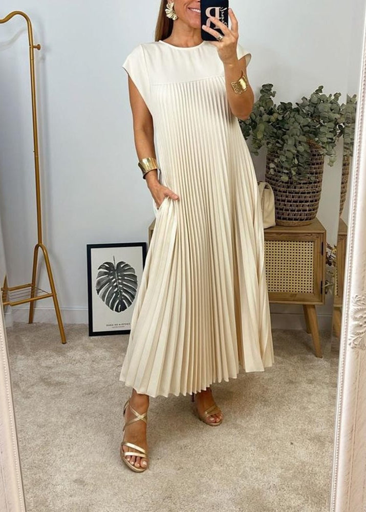 Lorena | Elegant Pleated Maxi Dress