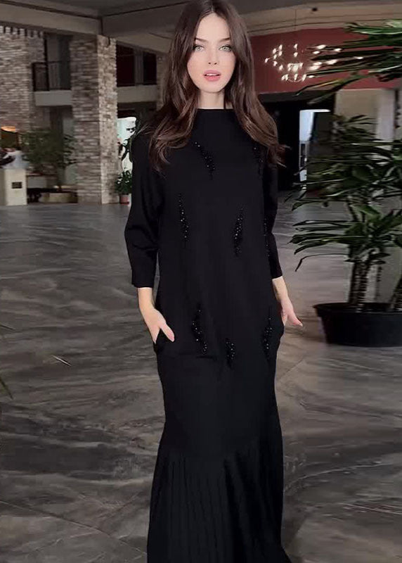 Meline | Elegant Black Maxi Dress