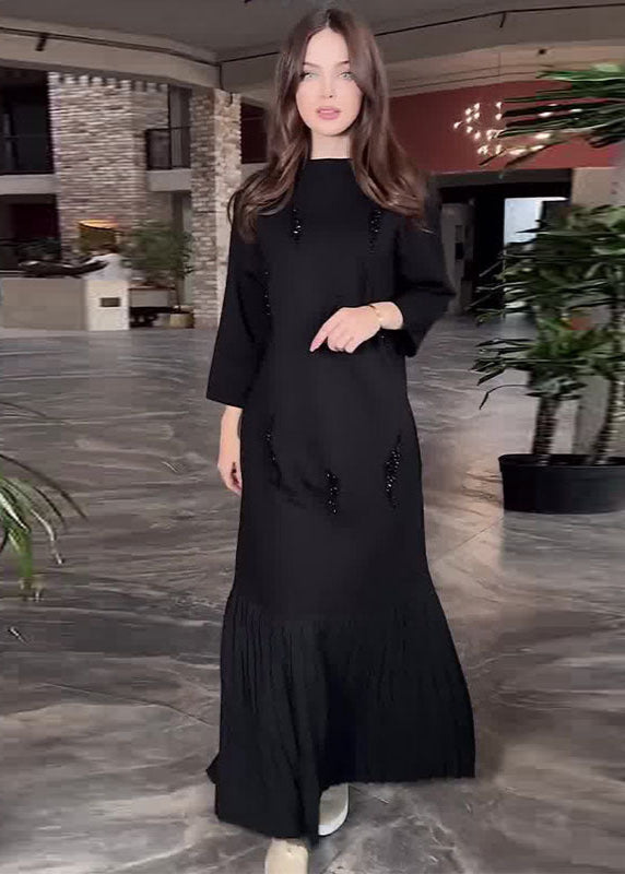 Meline | Elegant Black Maxi Dress